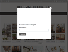 Tablet Screenshot of dooranddecor.com